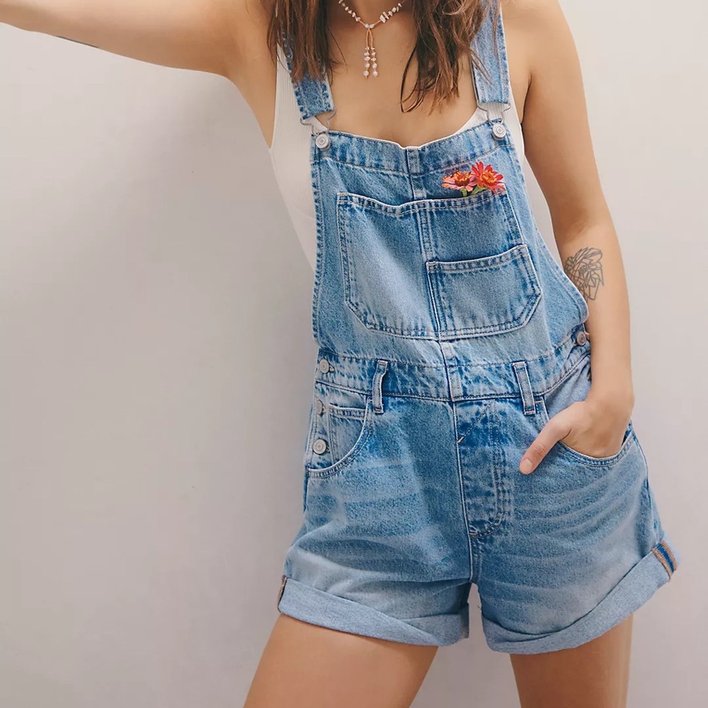 Free People Ziggy Shortalls in Follow Your Heart